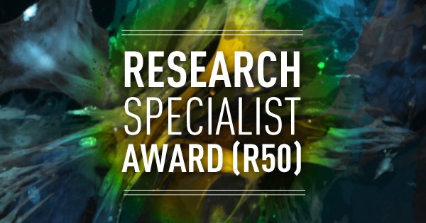 theNCI's tweet photo. The staff and data scientists who can apply for NCI's R50 Research Specialist award are often intimately involved in cancer research projects that use sophisticated experimental approaches and an expanding suite of advanced technologies: https://t.co/5YwFBRgr3q https://t.co/j6EnVP5l5g