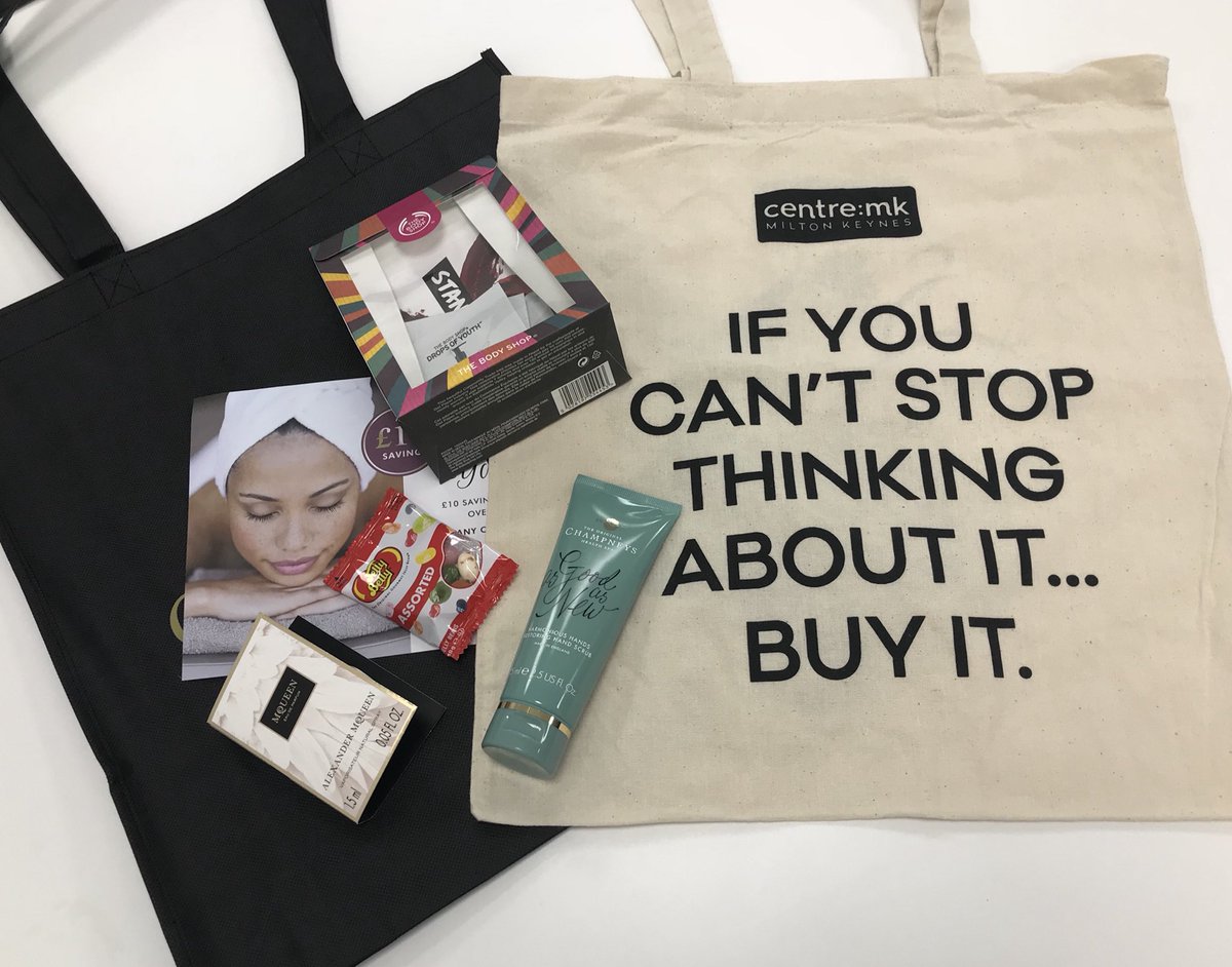 centremk's tweet image. Which of you lovely people will be lucky enough to get their hands on one of our exclusive centre:mk goodie bags at #StyleFest tomorrow? 🤗 Make sure you’re at our first fashion show tomorrow morning; 11am - Middleton hall (nr John Lewis)... if you’re quick you might get one!!