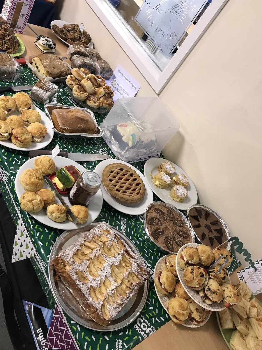 We had a ball at our Macmillan Cancer Support World’s Biggest Coffee Morning today! So many lovely people came for a tour of our factory and to eat the delicious cakes! Big thanks too to @CoffeeMannIOM for providing the hot drinks!