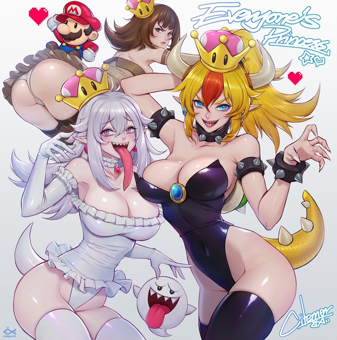 What Magical crown!Bowsette~!Boosette! and Goombasette!They're so cute!?????#SuperCrown #Boosette #Bowsette #Goombasette 