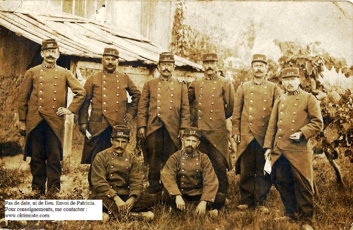 Le_Chtimiste's tweet photo. Groupe du 117e régiment d'infanterie territoriale - Merci à Patricia ---> https://t.co/6TWZgvVSnL   <--- #Chtimiste #infanterie19141918 #territoriaux19141918 #117eRIT https://t.co/sPuSY0xT6a