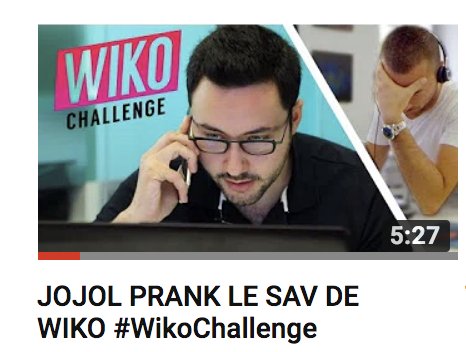jojol67's tweet photo. La vidéo où je pranke le SAV de @wikomobile pour le #wikochallenge est disponible : https://t.co/ckXDagoIxA 🙃 Vous voulez que j'en fasse quelques-uns sur ma chaîne ? #sponsorisé https://t.co/Ybu4ykB48h