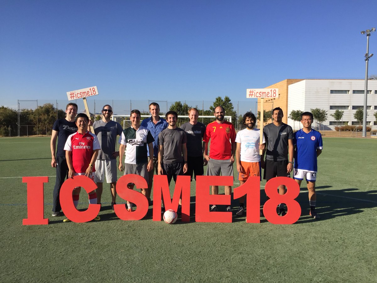 eleni_const's tweet photo. #icsme18 #football https://t.co/2gvINW1h8T