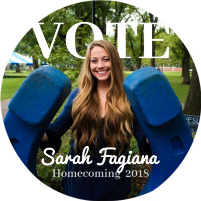 Vote for AOII’s President, <a href="/sarahfagiana/">Elizabethf</a>, for homecoming queen 2018!! #TheSarahEra ⚡️💙🐼👑