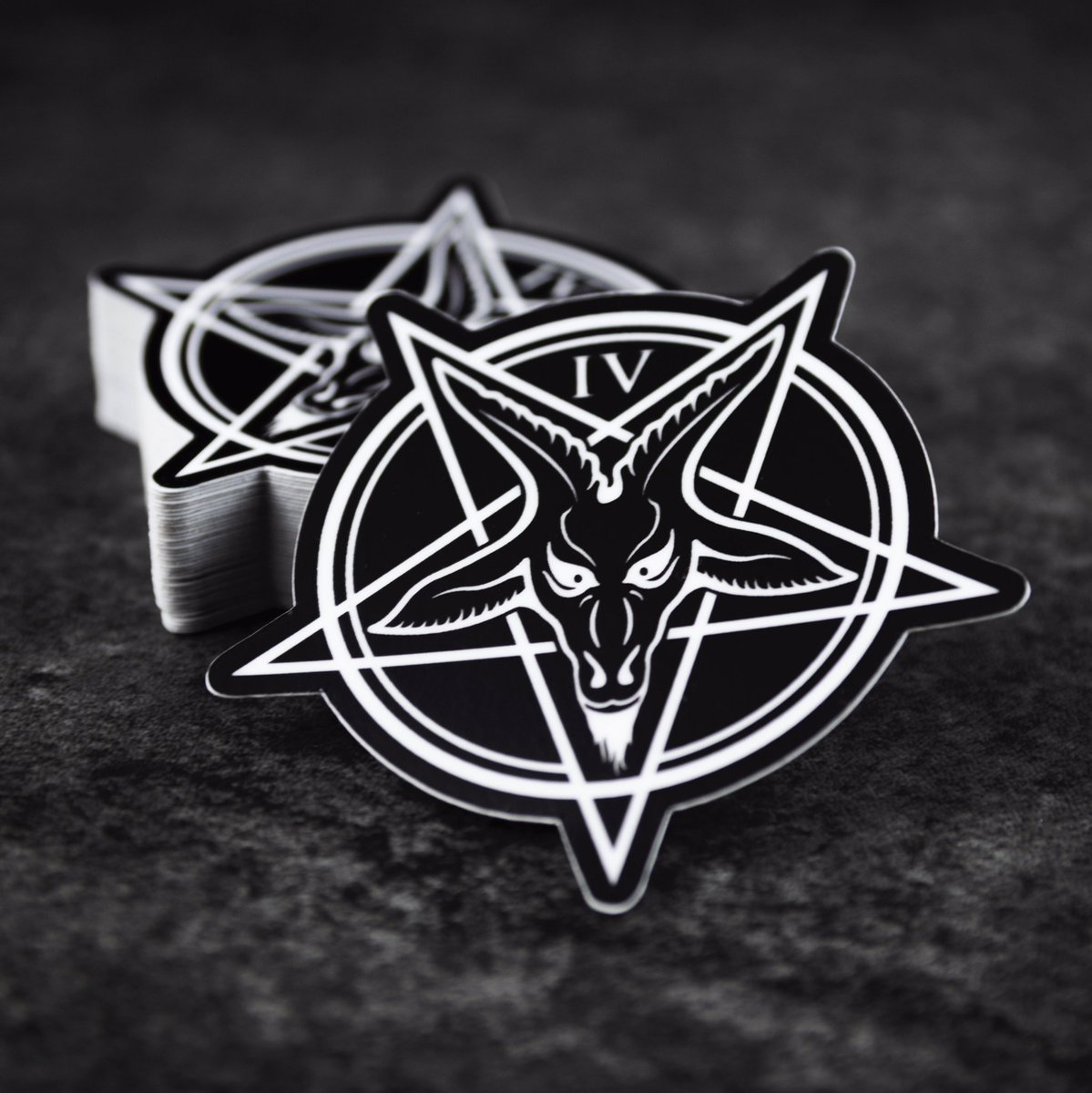 Hail Satan anytime, anywhere with our waterproof and scratch resistant custom die-cut Baphomet stickers!

Available online thefourthapparel.com

#thefourthapparel #nogodsnomasters #baphomet #occult #yyc