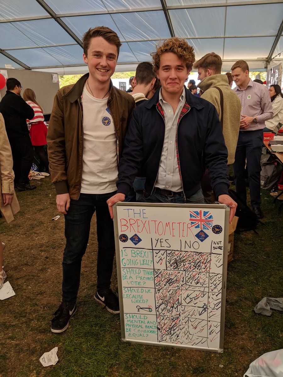 Brilliant response at @Bristol_SU welcome fair! Our Brexitometer (and the face of the @UoBTories VP) says it all! #wearebristoluni
