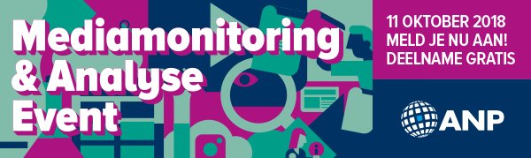 ANPZM's tweet photo. Wil je alles weten over de inzet van effectieve mediamonitoring en analyse als reputatie en branding instrument? Meld je dan snel aan voor het Mediamonitoring &amp; Analyse Event van het ANP op 11 oktober 2018.  Gratis deelname! https://t.co/DStYRxuK58 https://t.co/B40JAVOEMA