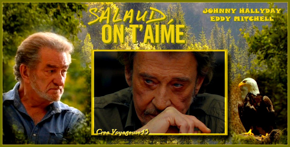 JojoV45's tweet photo. Petite création sur le thème du film "Salaud, On T'aime"🦅
#SalaudOnTaime 🐺 @JohnnySjh
Bon week-end à tous💋 #TeamHallyday https://t.co/Xh6XIU5agF