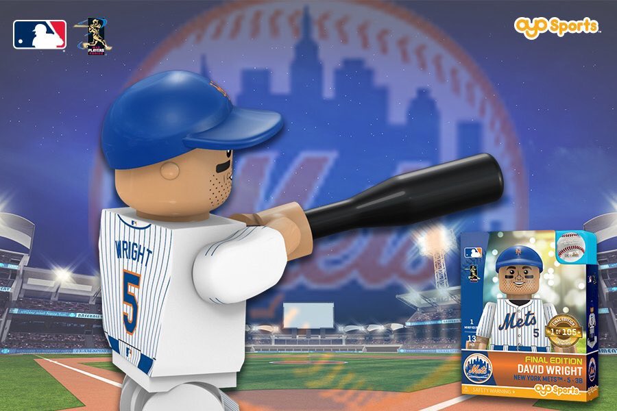 OYOSports's tweet photo. THAT WAS FAST! Thanks for the support- David Wright’s Final Edition minifigure is SOLD OUT! #OYOCollector #Mets #DavidWright #5 #Citifield #FinalHomestand https://t.co/600695Ne96