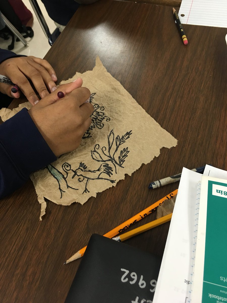 c_uresti's tweet photo. Inspirating NEFF artist, working with Amate Bark Art! https://t.co/ys2TFV8lEU