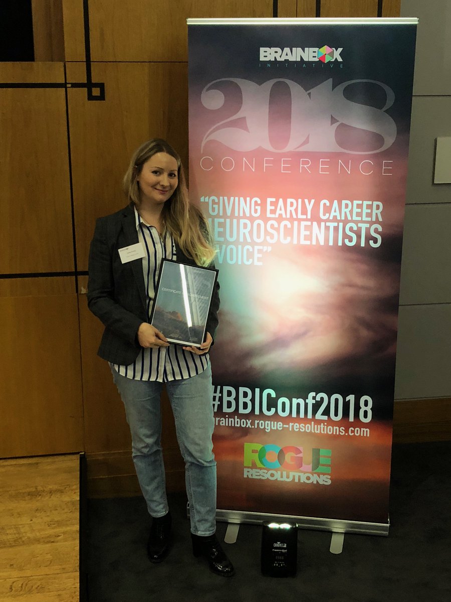 NCMLabETH's tweet photo. Kathy Ruddy - Winner of the 2018 BrainBox Initiative Research Challenge. Thanks to #RogueResol #BrainBox_Init #BBIConf2018 https://t.co/tgHV6wZHCT