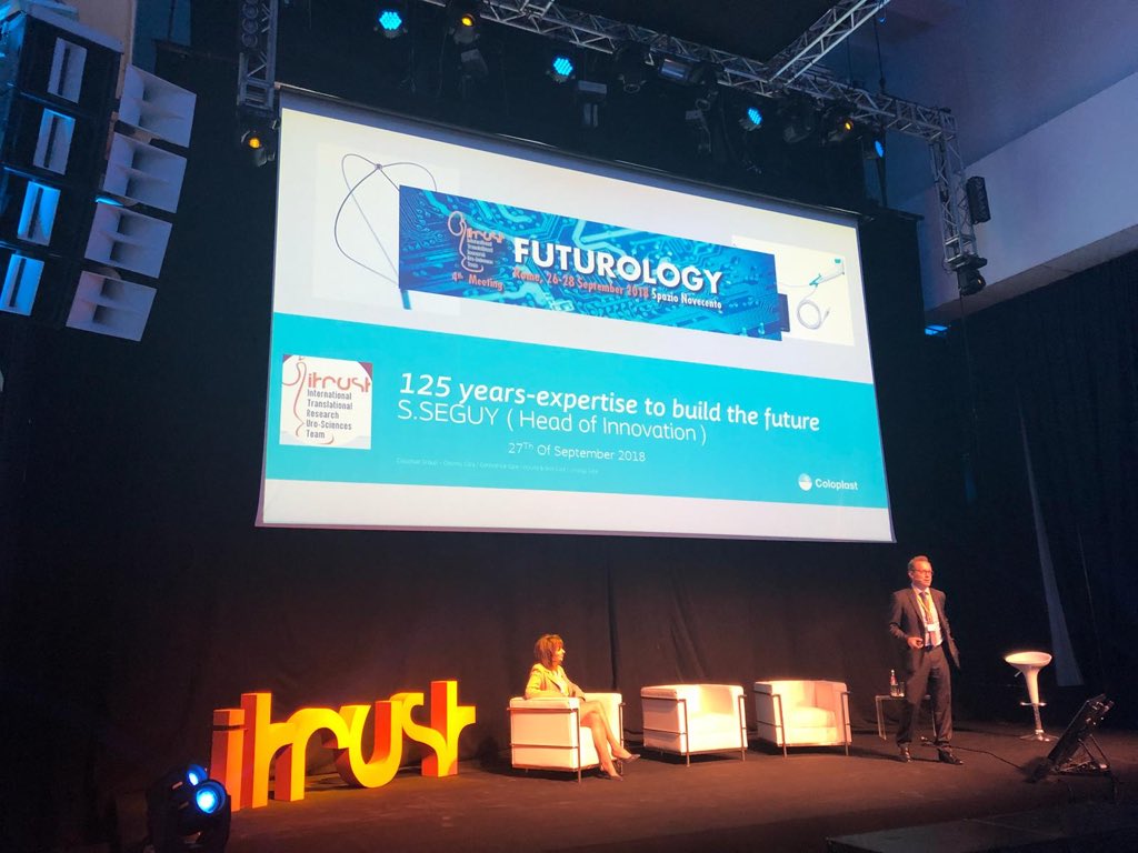 CP_Endourology's tweet photo. “125 years expertise to build the future” presentation during #iTrust18 https://t.co/8A7Ry56Duh