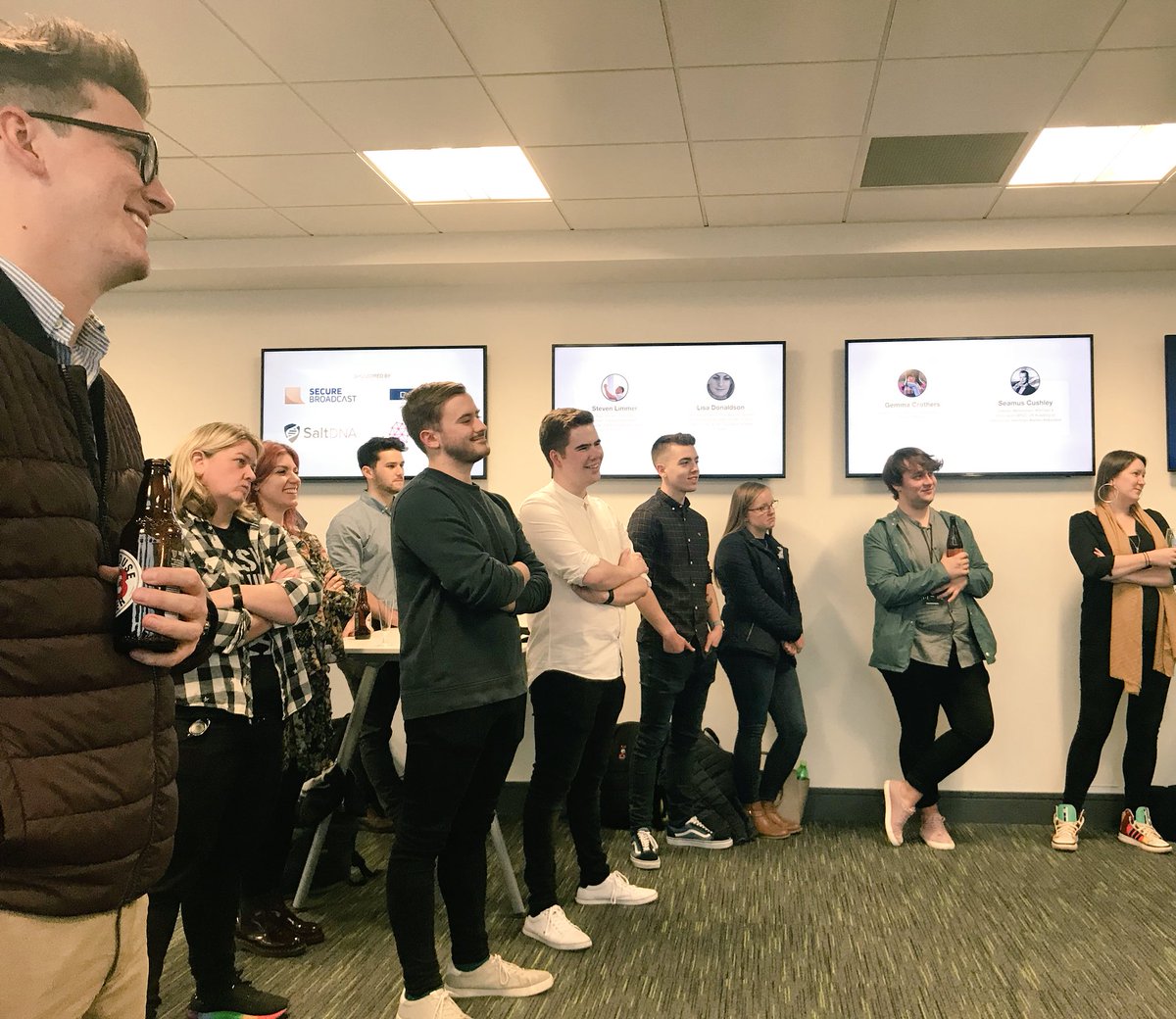 chrispohan's tweet photo. Says it all about #LearnToiOS that the Awards night in @securebroadcast is still going strong!
The culmination of “Zero to App” in 8 weeks 👏🏼👏🏼 @LearnTo_Belfast https://t.co/LoavKgqXMh