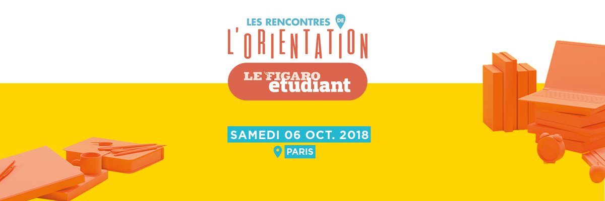 Figaro_Etudiant's tweet photo. Que faire après le bac ? Rendez-vous à notre salon le samedi 6 octobre 2018 à Paris ! #Parcoursup Inscriptions gratuites : https://t.co/rVDlHji8KY https://t.co/T6vxhuASNq