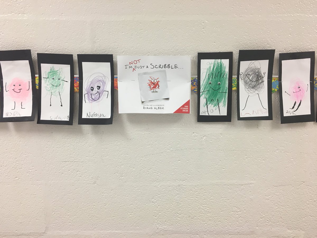 The Kindergarten and 1st grade kiddos LOVED making their “I’m Not Just A Scribble”
