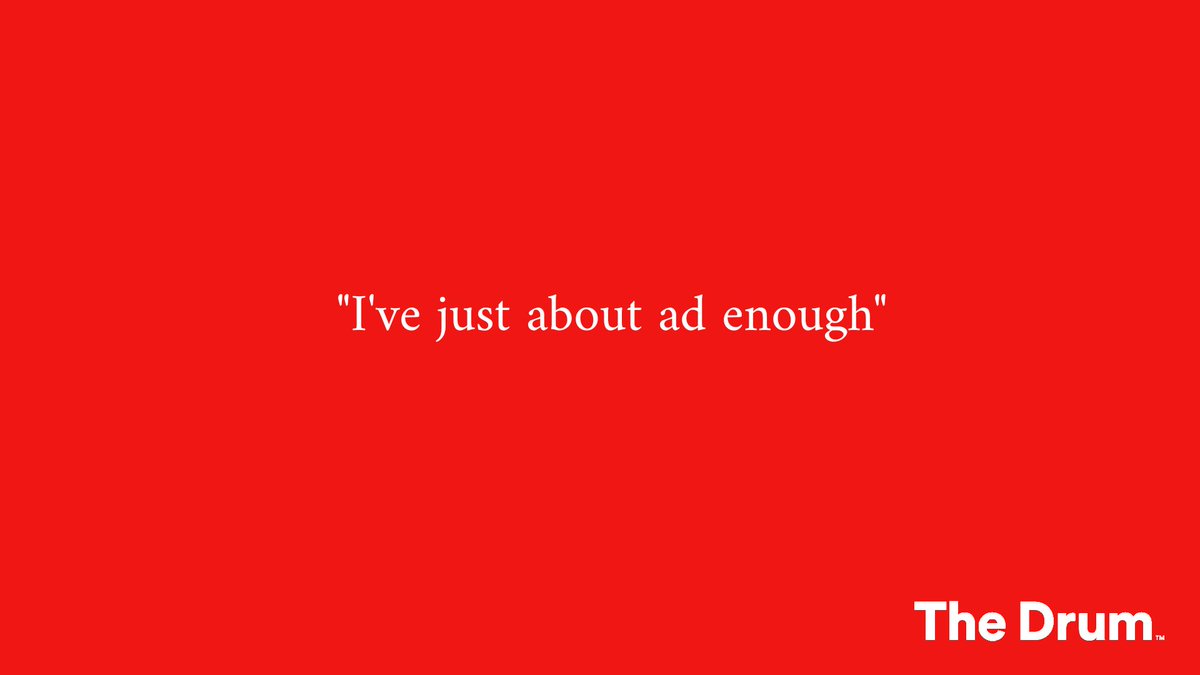 ZedTrafficker's tweet photo. Ad enough @TheDrum @TheDrumAwards #teeth #LongLiveAdvertising #creative #advertising @OneMinuteBriefs https://t.co/802pHan4D7