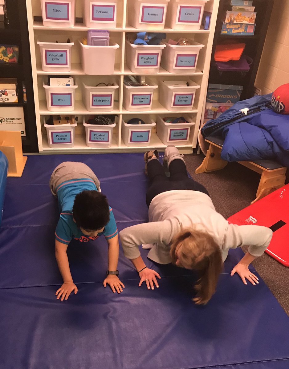 <a href="/mrswpratt/">Wendy Pratt</a> and her student getting the morning started with a workout! #ASD4All