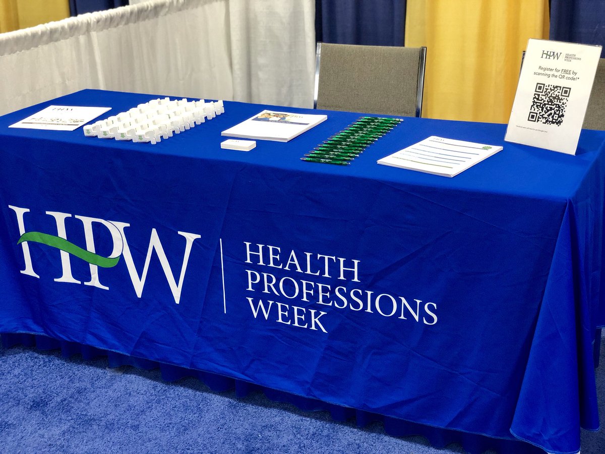 healthprofweek's tweet photo. We’re at NACAC 2018 this week in Salt Lake City, UT! Stop by our booth (1109) to say hi and learn more about our FREE online event! #healthprofweek #NACAC18 https://t.co/YnHlYBwlYX https://t.co/qnuv86d3O9