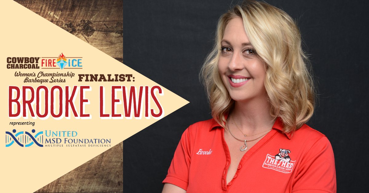 WorldFoodChamp's tweet photo. WFC is proud to feature @CowboyCharcoal’s Women’s Championship Barbeque Series finalist Brooke Lewis!!
Brooke is representing @CureMSD in the #QueWithPurpose contest (launching Oct. 1st) in hopes to win up to $15,000 for this charity!
Learn more at https://t.co/Gnf0g0FHT2. https://t.co/K0L79Jcxyz