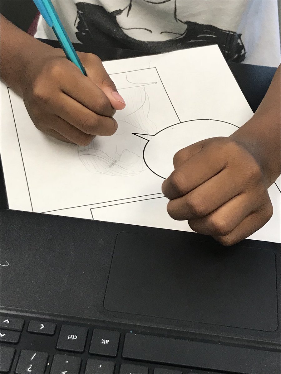 MsWhiteArt's tweet photo. 5th grade is hard at work on their narrative art comic strips! @WestRidgeGreece @wrfulkerson5 @GCSDsuper https://t.co/e9KjQbpkFP