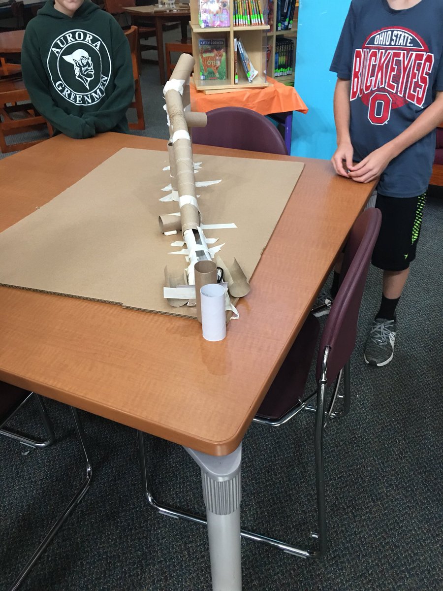 JenniferKinkoph's tweet photo. More 5th grade marble runs! #LeightonPride https://t.co/8K94ffHPqt