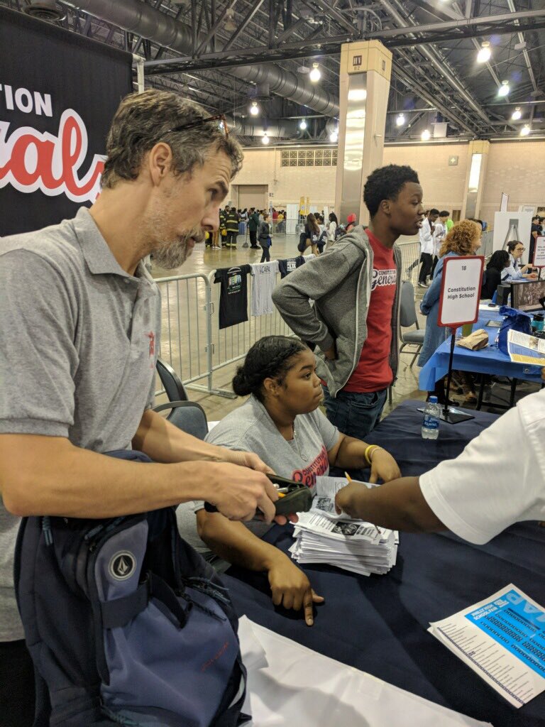 Come visit Constitution at table 18! <a href="/CounselorMiller/">Philly Counselor</a> <a href="/PHLschools/">Philadelphia Schools</a> <a href="/Network3News/">#KudosCorner</a> #phillyHSfair