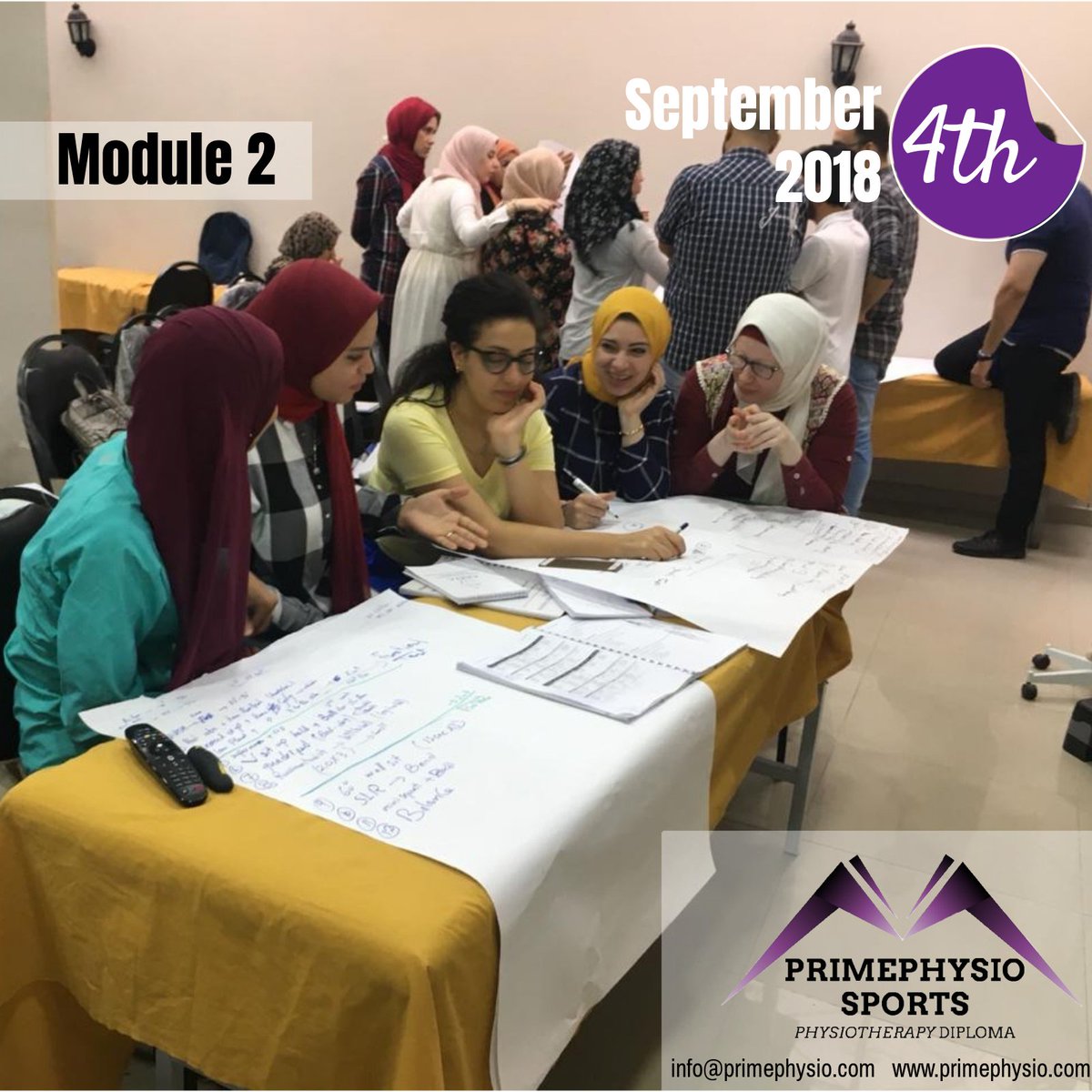 PRIMEPHYSIOUK's tweet photo. #Happening_Now 🔻
Module2️⃣
Primephysio Sports Physiotherapy Diploma (SPD)
If you missed this one you still have the chance to join the 5th Intake November-December 2018
info@primephysio.com
Tel+201003204374/ +201282624202
#PrimephysioUK #Physiotherapy #Sports_Diploma #Egypt https://t.co/Lma3edRjwK