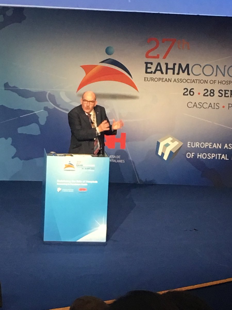AinemCarroll's tweet photo. Gerry O’Dwyer outgoing president of #EAHM reminds us all that the reason we have all been here is to improve things for patients #EAHM2018 https://t.co/Ol6SwBeJnJ