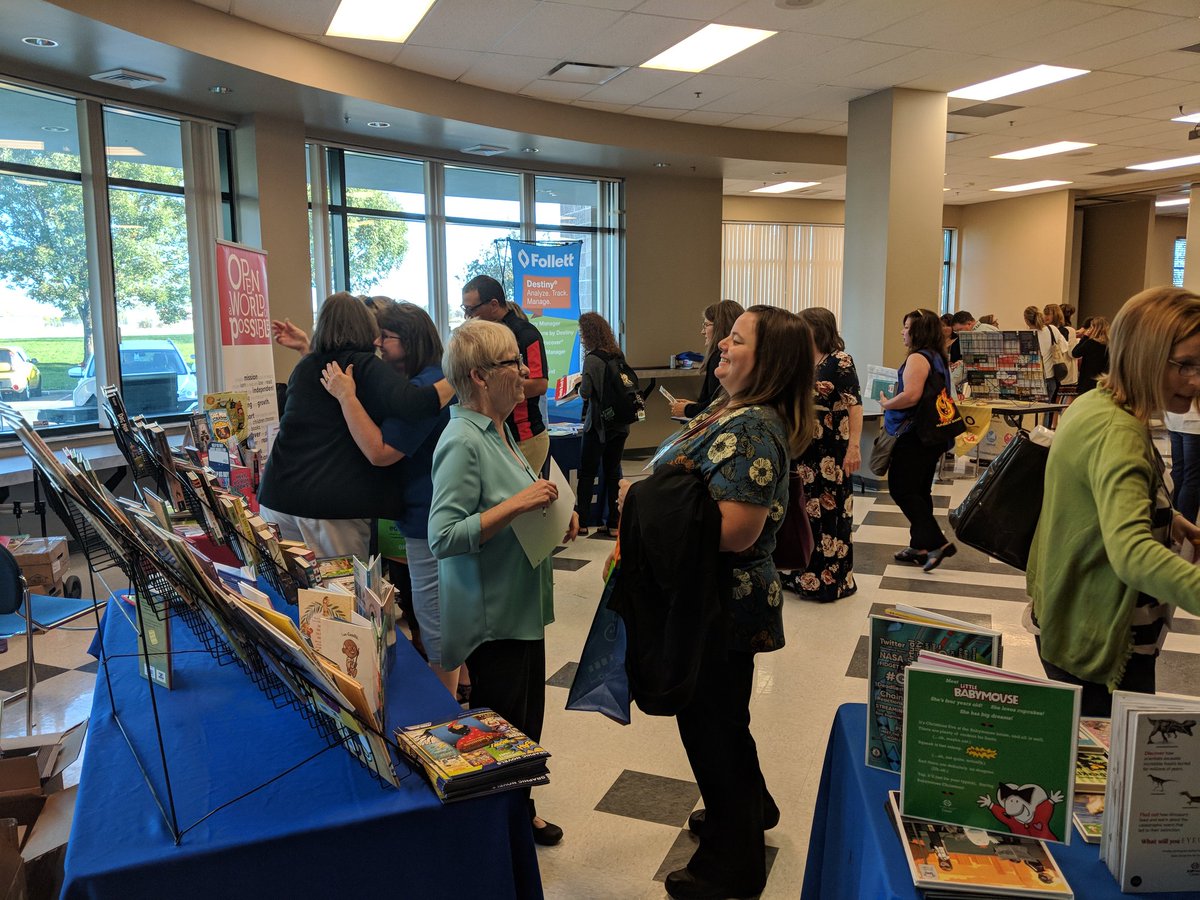 ehdowney's tweet photo. It's a great day for #connectiondevelopment between librarians in @BSDEducation and @westadaschools! #futurereadylibs https://t.co/FFg4zGCW4d