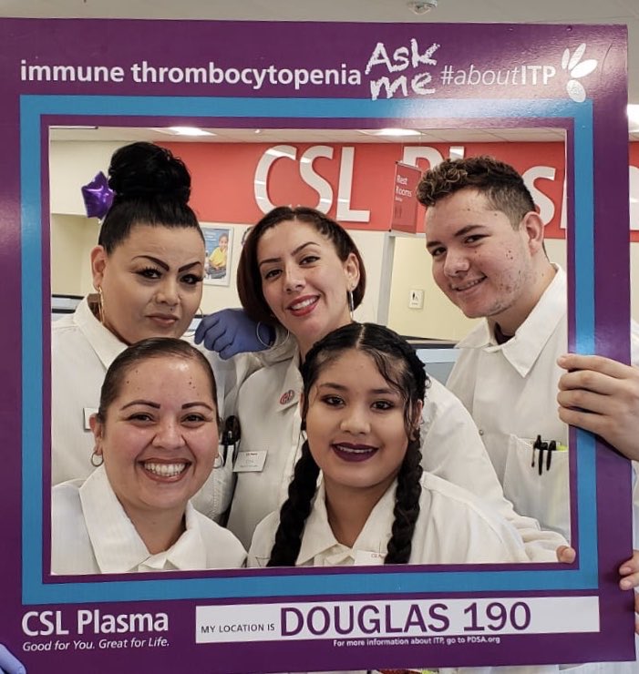 JPinedaBu's tweet photo. #aboutITP @CSLPlasma @Douglas190 Proud to support the treatment for patients with Immune thrombocytopenia 😉👍🏻 https://t.co/nIYsE7wthO