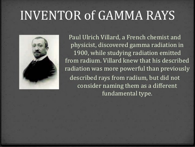 Quantum Gravity Research on Twitter: "#onthisday in 1860 Paul-Urich Villard was born. Villard was a French physicist and chemist who in 1900 identified a third kind of natural radiation, later called gamma