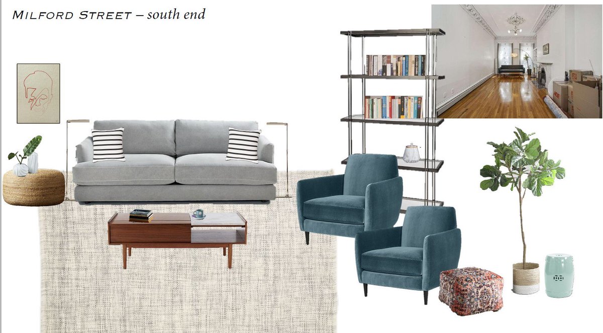 BranHagen's tweet image. New Project for #AveningCourtDesigns - A stunning South End Apartment in need of an electric, clean &amp;amp; homey warmth. First draft of #designboards - lots more to come.