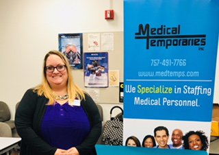 Sandi Turner, Certified Healthcare Staffing Professional, attended FFSC OCEANA TRANSITIONER & MILITARY SPOUSE JOB FAIR yesterday to Recruit for Medical Temporaries Inc.  It was a GREAT turn out and a rewarding experience. #jobsearch #Employment #jobsinvirginia #Nursing