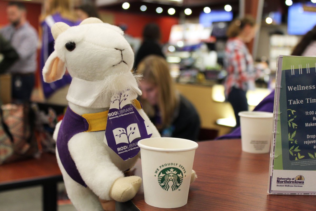 RodLibrary's tweet photo. #BillytheLibraryKid is enjoying his pumpkin spice coffee from the Book Bistro! Make sure you check out the Coffee Crawl today. Next stop, Essentials! https://t.co/EXfn6NJCBt
