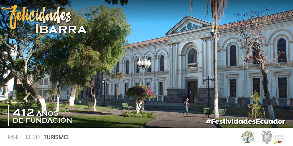 mintur_zonal1's tweet photo. Este 28 de septiembre, Ibarra conmemora 412 años de fundación. Felicidades a la “Ciudad Blanca”.  #IbarraMeGusta https://t.co/gpWJZ5Dlfm https://t.co/6pqOBn2dp9