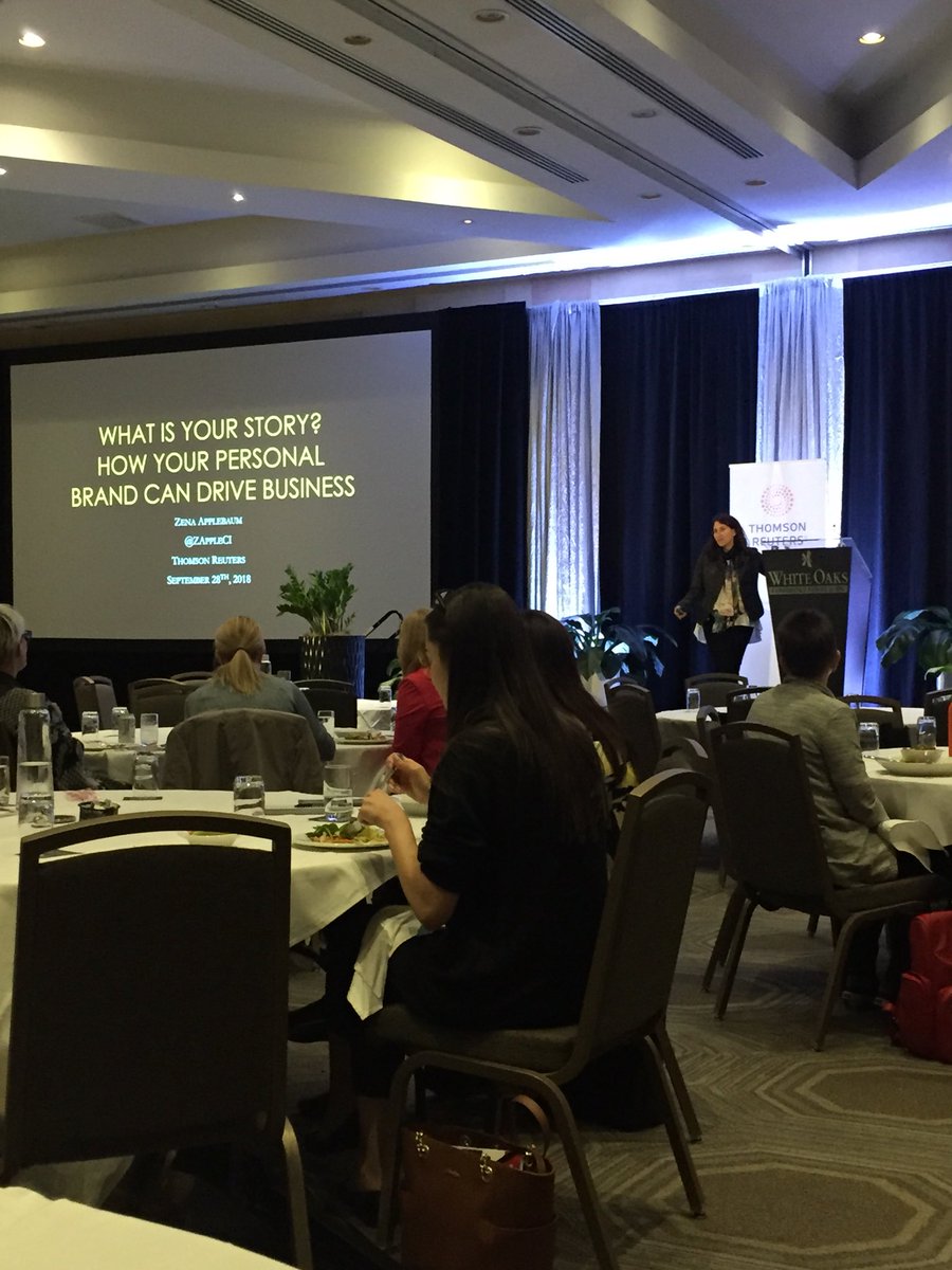 lisa__b__'s tweet photo. Currently listening to @ZAppleCI speak to personal brands and how they matter. A great lunch session at @TLOMACanada hosted by @TRCanadaLegal, 2018 Platinum Sponsor. #TLOMACanada https://t.co/Tq4y69LJvI