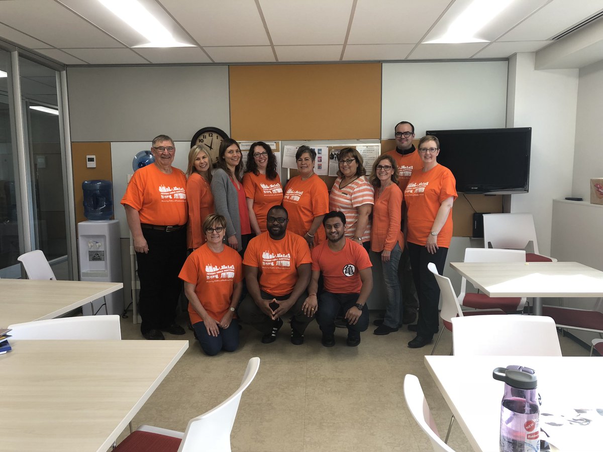 SSBA and SASBO staff participating in Orange Shirt Day #sasked