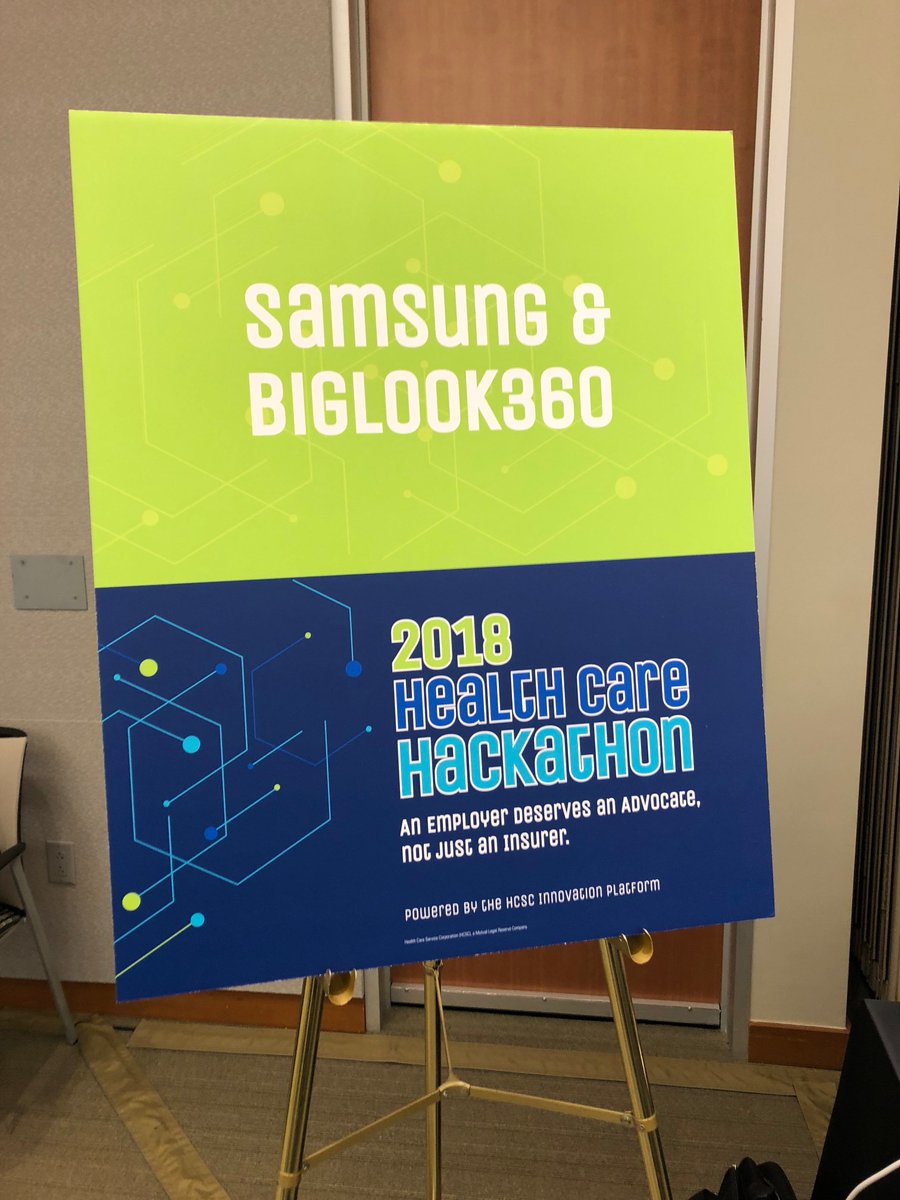 BigLook360's tweet photo. Great time with @Samsung supporting @HCSC #hackathon. Many very cool ideas! https://t.co/AgZ2PqQp5m