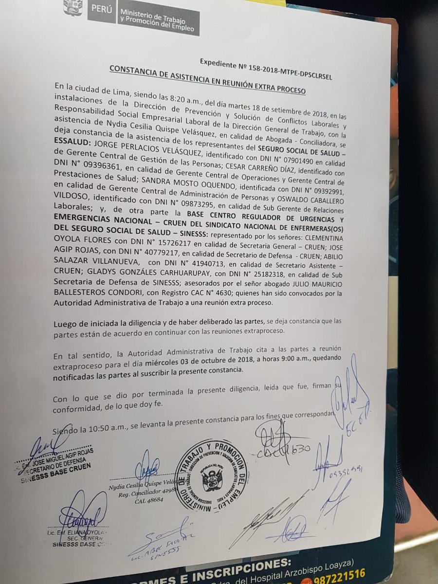 CSinesss's tweet photo. Presidente @MartinVizcarraC Le pedimos los 102 Lic #CruenEsSalud que intervenga en @EsSaludPeru los gerentes #Barredo #Rodriguez de forma ilegal quieren desplazarnos Nos hostigan desmantelar una area #critica Su fin es tercerizar estos gerentes No les importa la Vida Solo lucrar. https://t.co/XPXjV2qiDt