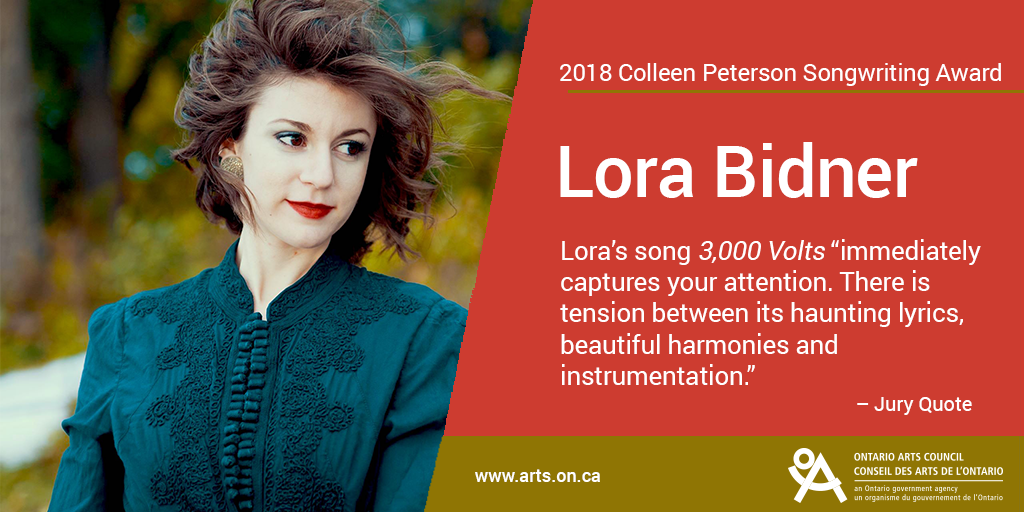 The composer, singer-songwriter and multi-instrumentalist <a href="/LoraBidner/">Lora Bidner</a> is this year’s recipient of the Colleen Peterson Songwriting Award. ow.ly/jXJ130m172R