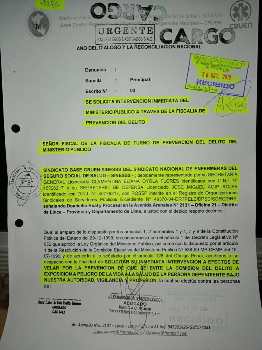 CSinesss's tweet photo. Presidente @MartinVizcarraC Le pedimos los 102 Lic #CruenEsSalud que intervenga en @EsSaludPeru los gerentes #Barredo #Rodriguez de forma ilegal quieren desplazarnos Nos hostigan desmantelar una area #critica Su fin es tercerizar estos gerentes No les importa la Vida Solo lucrar. https://t.co/XPXjV2qiDt