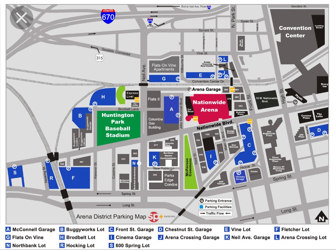 SPPlusColumbus's tweet photo. @Col_BlueJackets  tonight at @NationwideArena Parking available at @SPPlusColumbus garages. Look for our LOGO https://t.co/kfOPgbZrFb
