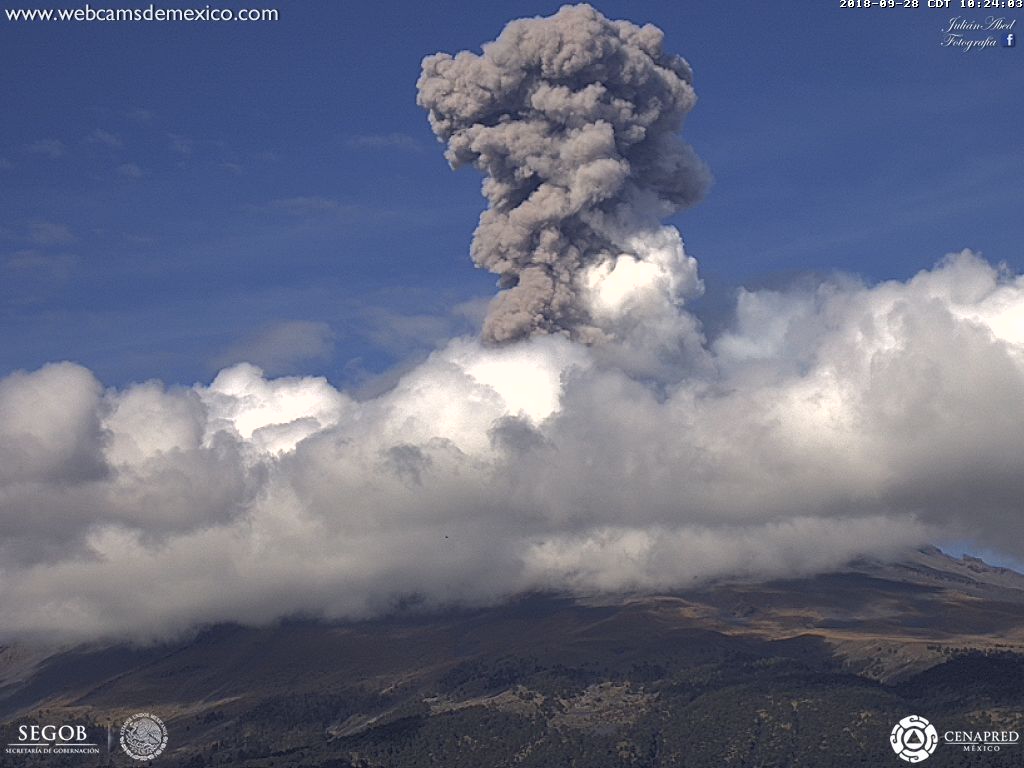 Popocatepetl_MX's tweet photo. Ult 24 h:
•221 exhalaciones
•0 explosiones
•8 sismoss VT (Mc 2.2, 2.6, 2.4, 2.6, 2.0, 3.0, 2.7 y 2.6)
•180 min de tremor

«🚦Amarillo 2» https://t.co/30YX4vBrR7