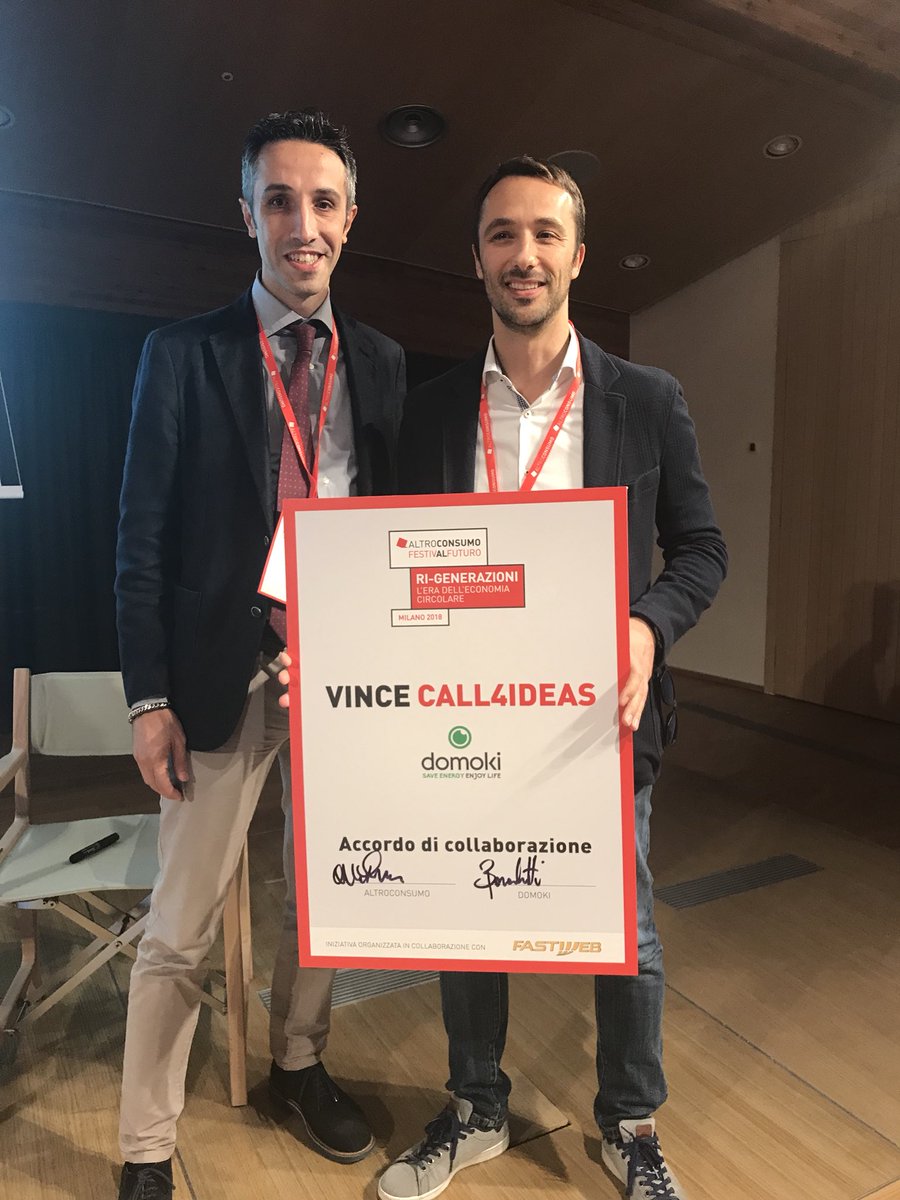 Altroconsumo's tweet photo. #domoki vince il concorso Call4Ideas di #Festivalfuturo https://t.co/elt0BaEqWC