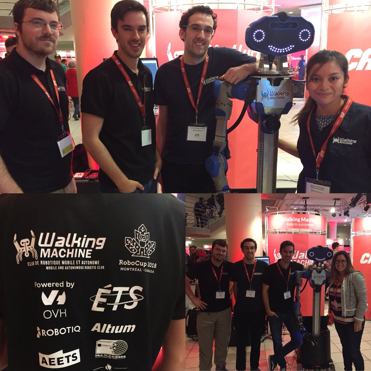 OVHcloud_CA's tweet photo. Super soirée hier pour la fête des clubs de l'@etsmtl . Dites bonjour à Sara, le robot du Club @WM_ETS propulsé par #OVH. Plusieurs clubs très intéressants à découvrir, OVH est fier de soutenir ces étudiants en ingénierie. Pour en savoir plus sur OVH: https://t.co/RljPZsjQUF https://t.co/k4YQ8hVHTf