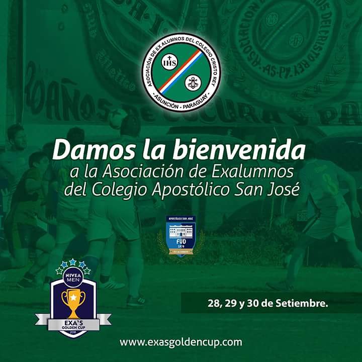 Ahora la fiesta de la Golden se traslada a la Asociación Exa Cristo Rey que da la bienvenida al Exacasj Ofi #exasgoldencup #exacristorey #exacasj #examonseñor #exasale #exasanjose #niveamen