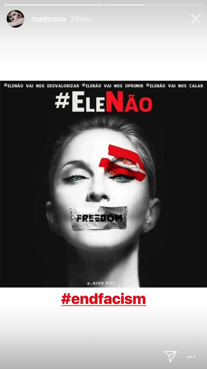 Será que vão chamar Madona rainha de comunista filiada ao PT. #BolsonaroNaCadeia