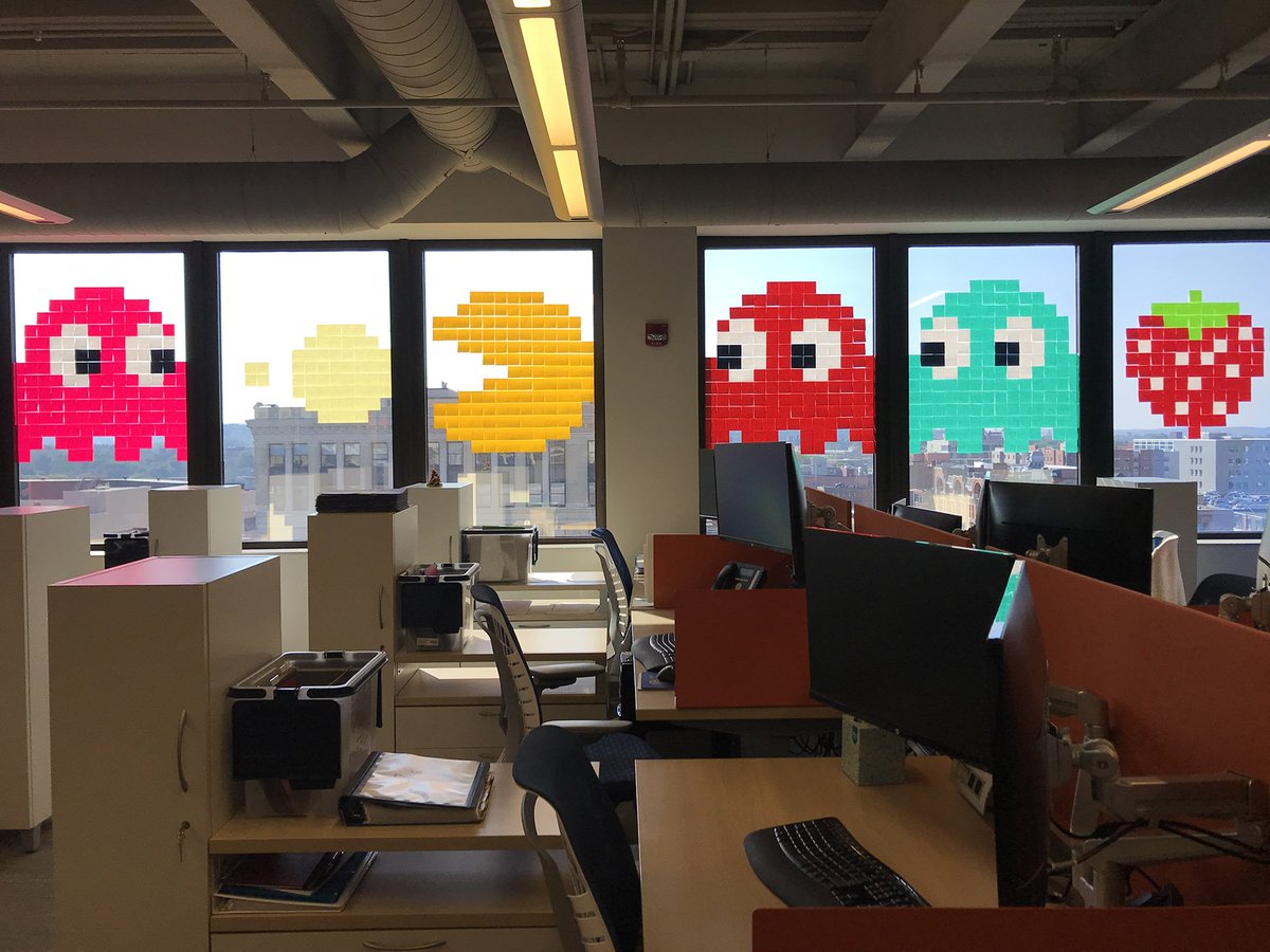 downtownSYR's tweet photo. Congratulations to @BlueRockEnergy for placing first in our first-ever Post-It Note War Contest! Click the link below to see which entries garnered the Top 5 votes :-) https://t.co/wtNCeuza7d #IWorkDowntownSYR https://t.co/UJ54xHbRKu