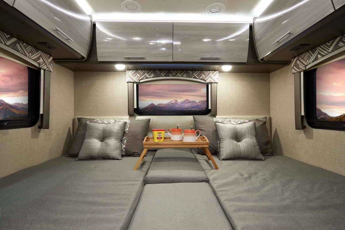 ThorMotorCoach's tweet photo. As you step into the Axis 24.1, right away you notice the beautiful Euro-style cabinet doors and styling. Built on a Ford E-series chassis, this RUV is very easy to drive, a comfortable ride, and has all you need on the road. https://t.co/u7YVtGkDF0 #ThorMotorCoach #ThorAxis https://t.co/JKXoruFqqh