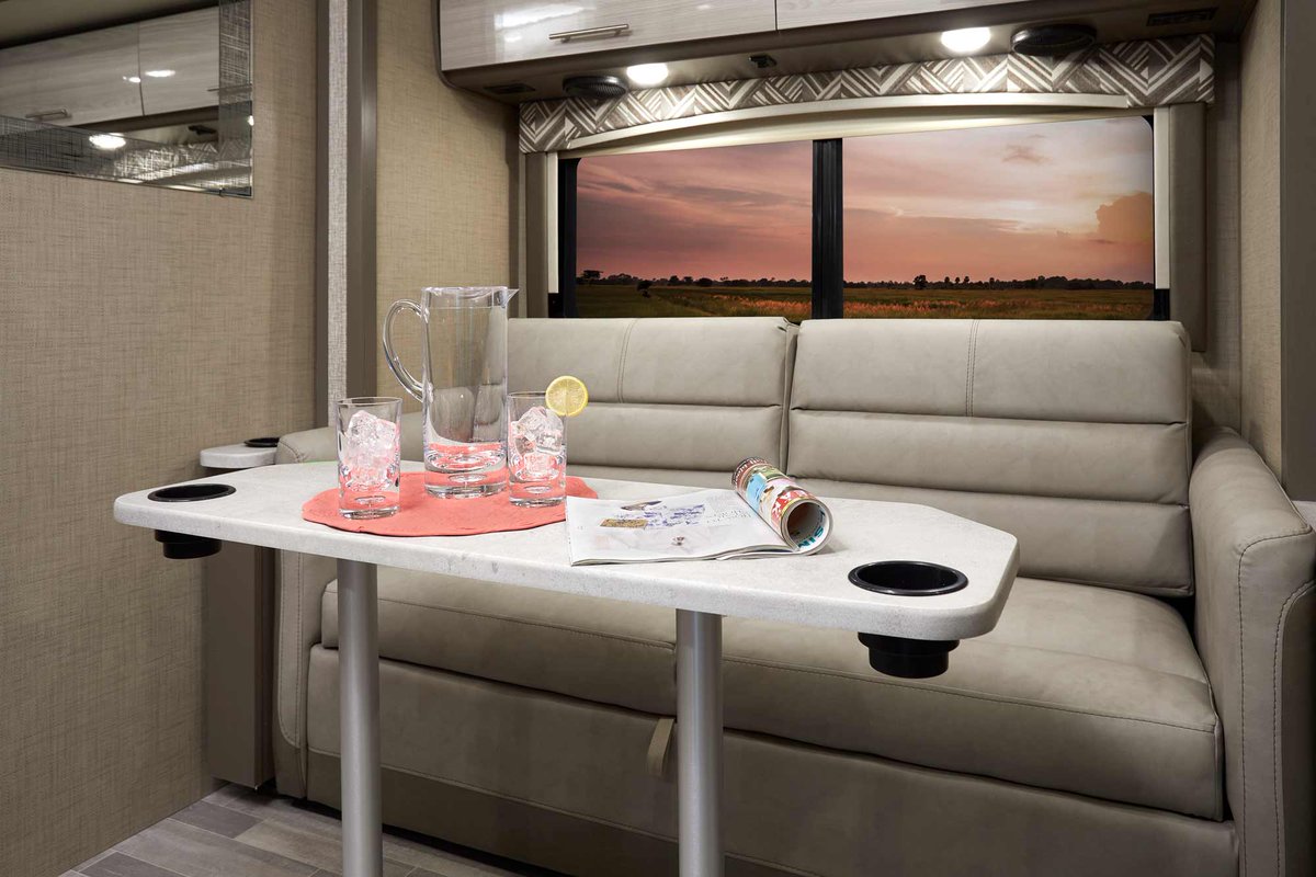 ThorMotorCoach's tweet photo. As you step into the Axis 24.1, right away you notice the beautiful Euro-style cabinet doors and styling. Built on a Ford E-series chassis, this RUV is very easy to drive, a comfortable ride, and has all you need on the road. https://t.co/u7YVtGkDF0 #ThorMotorCoach #ThorAxis https://t.co/JKXoruFqqh